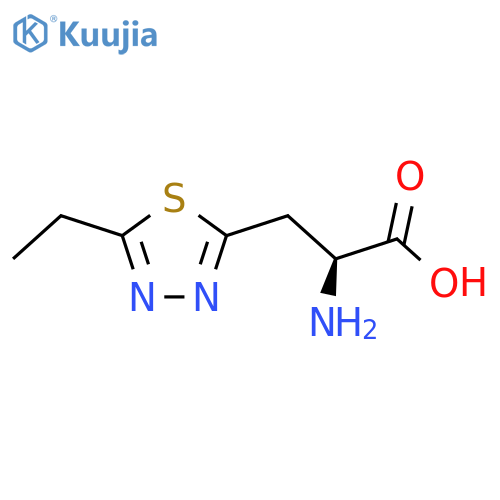 (2S)-2-amino-3-(5-ethyl-1,3,4-thiadiazol-2-yl)propanoic acid structure