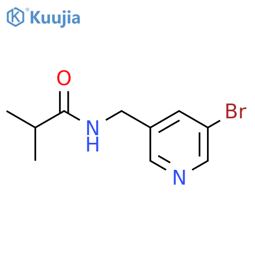 Propanamide, N-[(5-bromo-3-pyridinyl)methyl]-2-methyl- structure