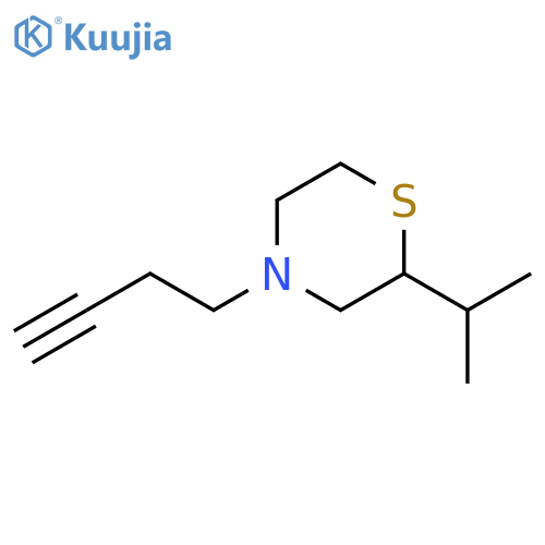 4-(but-3-yn-1-yl)-2-(propan-2-yl)thiomorpholine structure