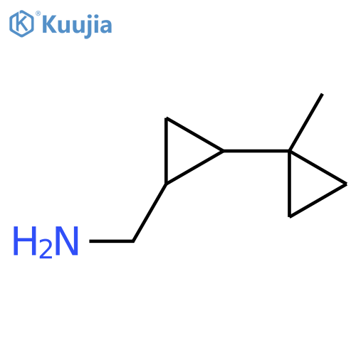 2-(1-methylcyclopropyl)cyclopropylmethanamine structure