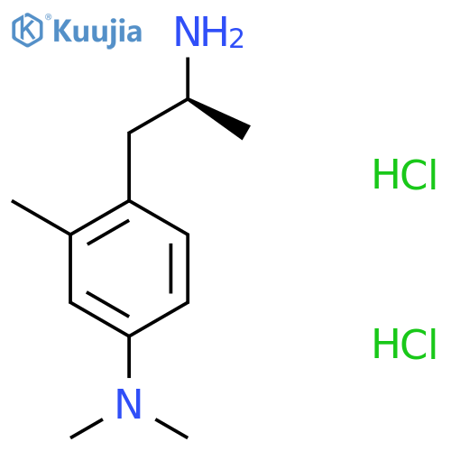 4-(2S)-2-aminopropyl-N,N,3-trimethylaniline dihydrochloride structure