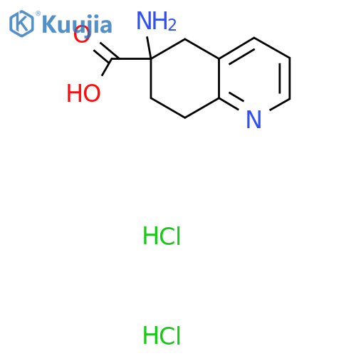 6-amino-5,6,7,8-tetrahydroquinoline-6-carboxylic acid dihydrochloride structure