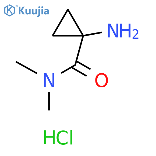 1-amino-N,N-dimethylcyclopropane-1-carboxamide hydrochloride structure