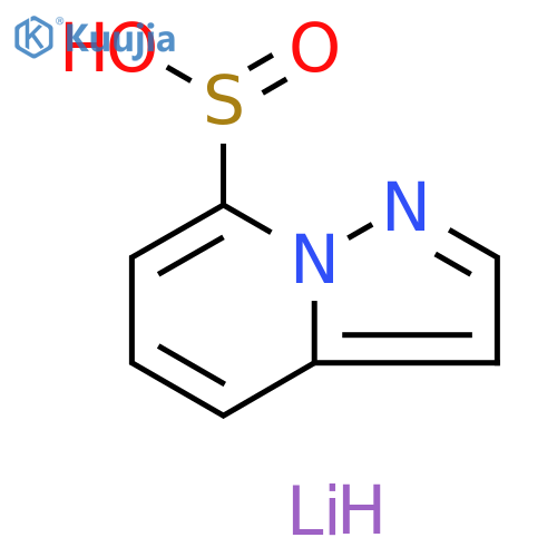 lithium(1+) ion pyrazolo[1,5-a]pyridine-7-sulfinate structure