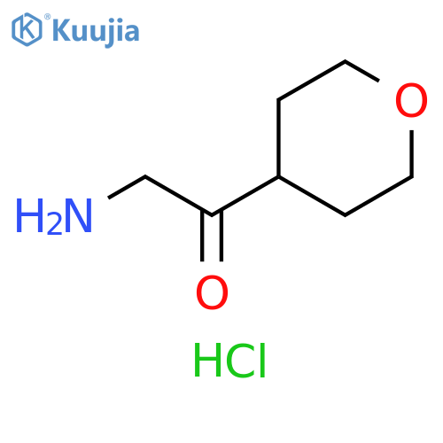 2-amino-1-(oxan-4-yl)ethan-1-one hydrochloride structure