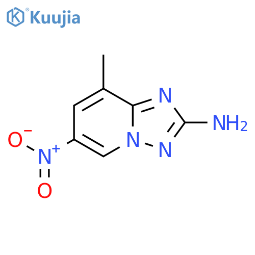 8-methyl-6-nitro-1,2,4triazolo1,5-apyridin-2-amine structure