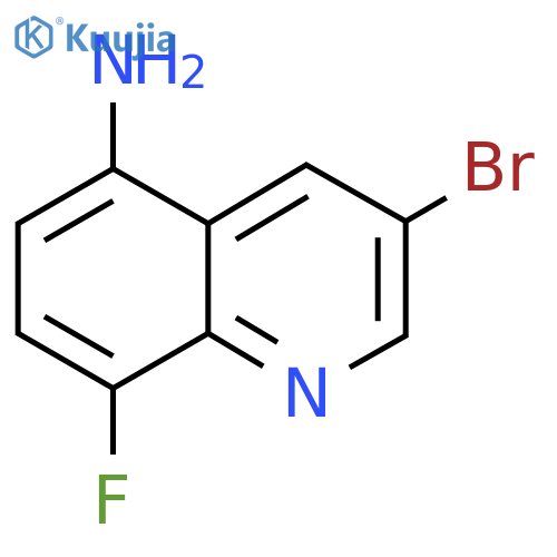 3-bromo-8-fluoroquinolin-5-amine structure