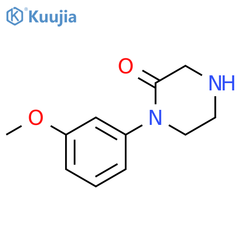 1-(3-Methoxyphenyl)-2-piperazinone structure