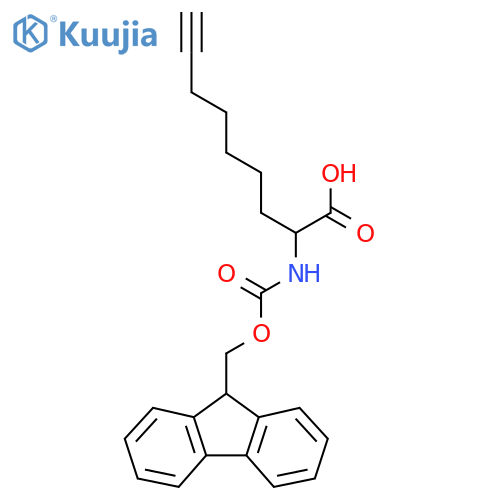 2-({(9H-fluoren-9-yl)methoxycarbonyl}amino)non-8-ynoic acid structure