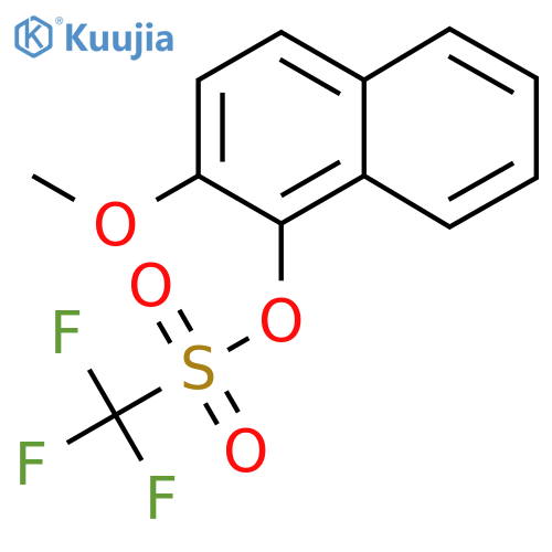2-Methoxynaphthalen-1-yl trifluoromethanesulfonate structure