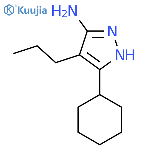 3-cyclohexyl-4-propyl-1H-pyrazol-5-amine structure