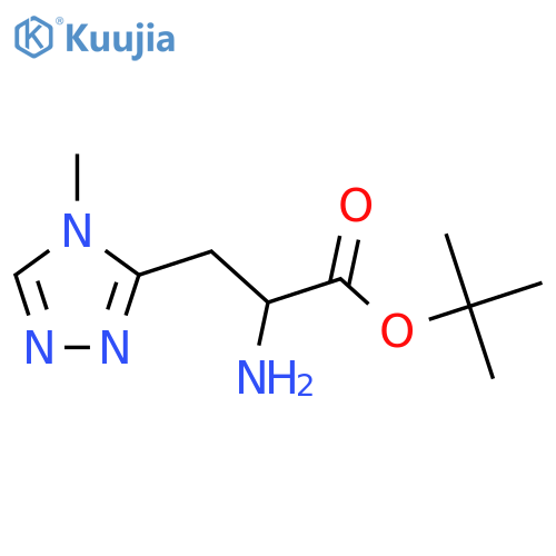 tert-butyl 2-amino-3-(4-methyl-4H-1,2,4-triazol-3-yl)propanoate structure