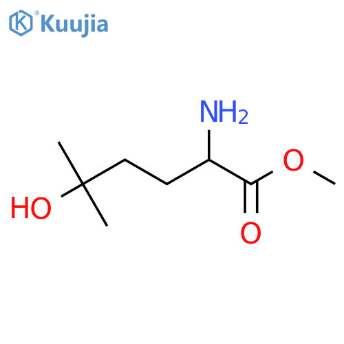 methyl 2-amino-5-hydroxy-5-methylhexanoate structure