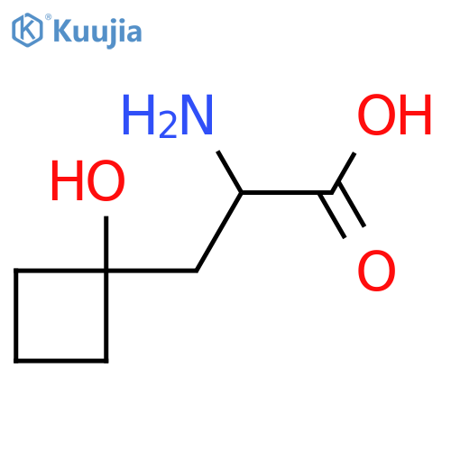 2-amino-3-(1-hydroxycyclobutyl)propanoic acid structure