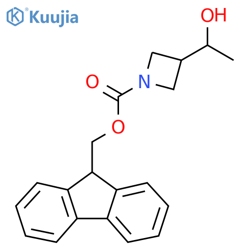 (9H-fluoren-9-yl)methyl 3-(1-hydroxyethyl)azetidine-1-carboxylate structure