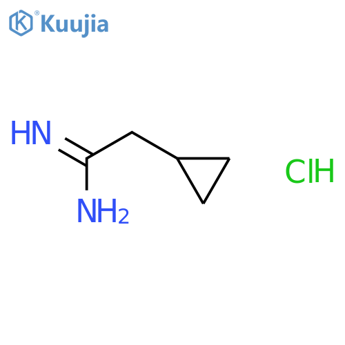 2-cyclopropylethanimidamide hydrochloride structure