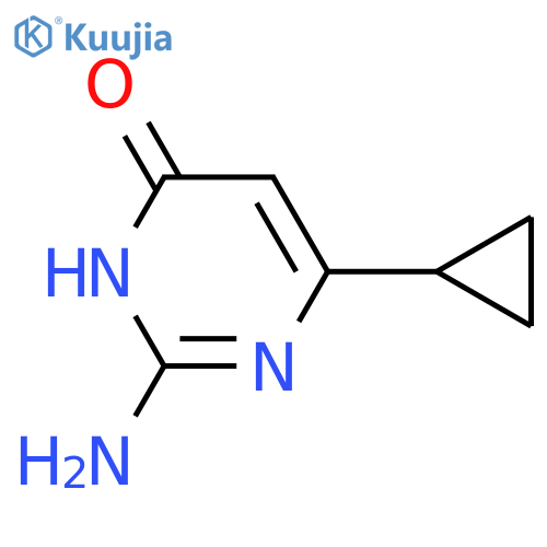 2-amino-6-cyclopropylpyrimidin-4(3H)-one structure