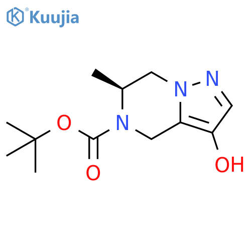 tert-butyl (6S)-3-hydroxy-6-methyl-4H,5H,6H,7H-pyrazolo[1,5-a]pyrazine-5-carboxylate structure