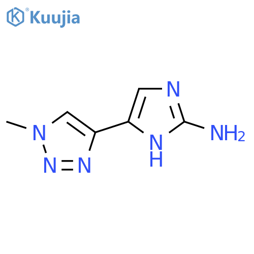 5-(1-methyl-1H-1,2,3-triazol-4-yl)-1H-imidazol-2-amine structure