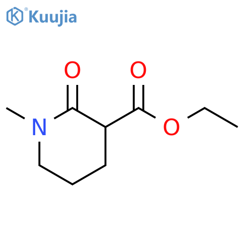 Ethyl 1-methyl-2-oxopiperidine-3-carboxylate structure