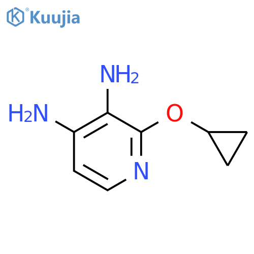2-cyclopropoxypyridine-3,4-diamine structure