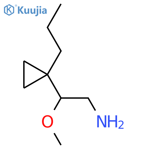 2-methoxy-2-(1-propylcyclopropyl)ethan-1-amine structure