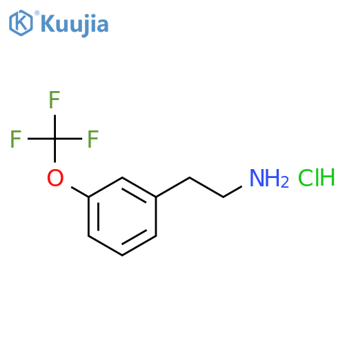 2-3-(trifluoromethoxy)phenylethan-1-amine hydrochloride structure