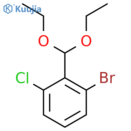 1-Bromo-3-chloro-2-(diethoxymethyl)benZene structure