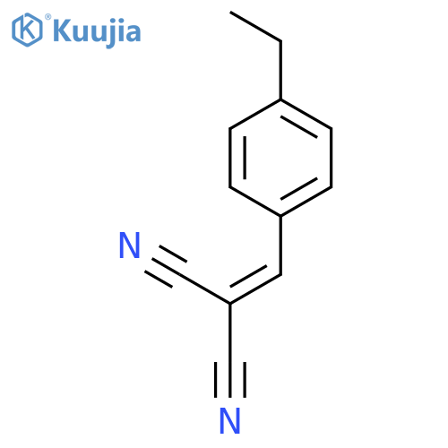 2-[(4-ethylphenyl)methylidene]propanedinitrile structure