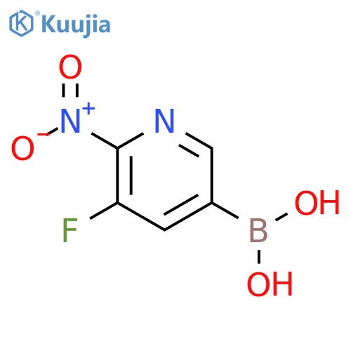 Boronic acid, B-(5-fluoro-6-nitro-3-pyridinyl)- structure