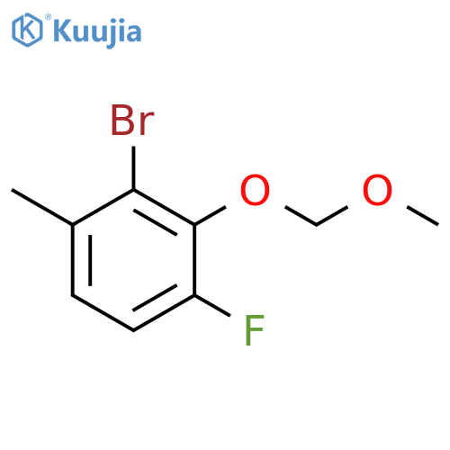 2-Bromo-4-fluoro-3-(methoxymethoxy)-1-methylbenzene structure