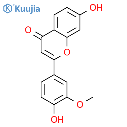 7-hydroxy-2-(4-hydroxy-3-methoxyphenyl)-4H-chromen-4-one structure