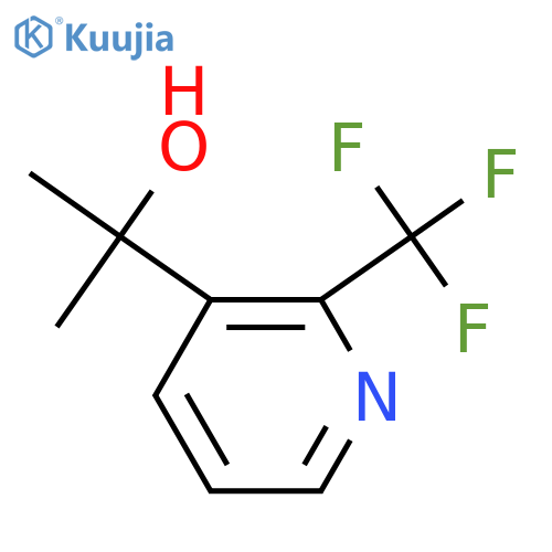2-2-(trifluoromethyl)pyridin-3-ylpropan-2-ol structure