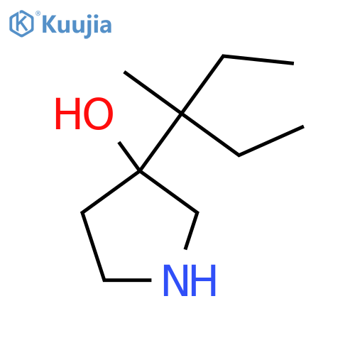 3-(3-methylpentan-3-yl)pyrrolidin-3-ol structure