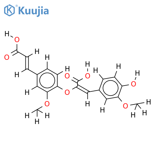 8-O-4-dehydrodiferulic acid structure