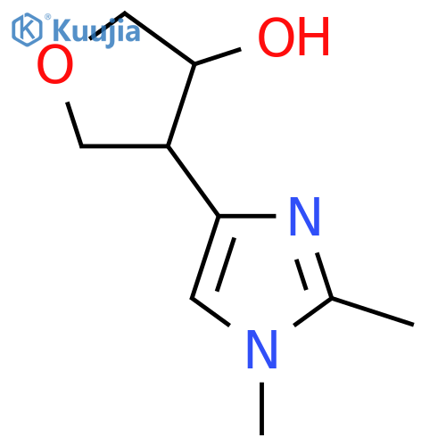 4-(1,2-dimethyl-1H-imidazol-4-yl)oxolan-3-ol structure