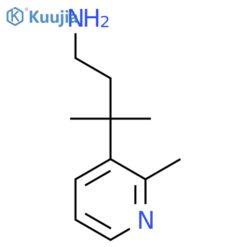 3-methyl-3-(2-methylpyridin-3-yl)butan-1-amine structure
