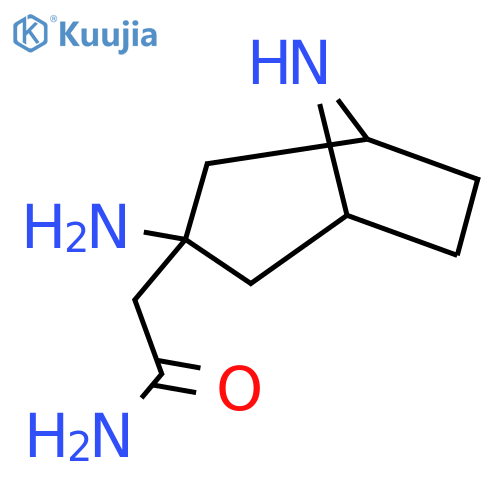 2-{3-amino-8-azabicyclo3.2.1octan-3-yl}acetamide structure