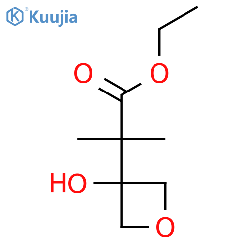 ethyl 2-(3-hydroxyoxetan-3-yl)-2-methylpropanoate structure
