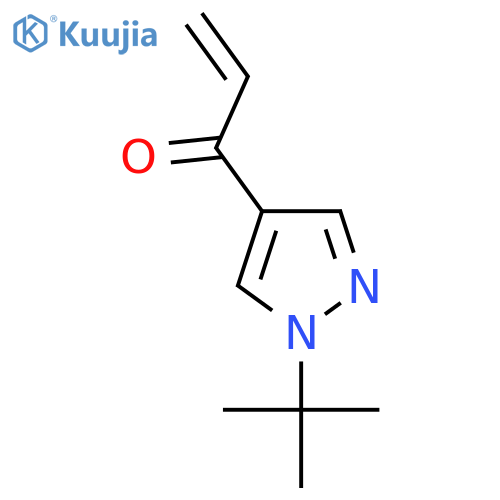 1-(1-tert-butyl-1H-pyrazol-4-yl)prop-2-en-1-one structure