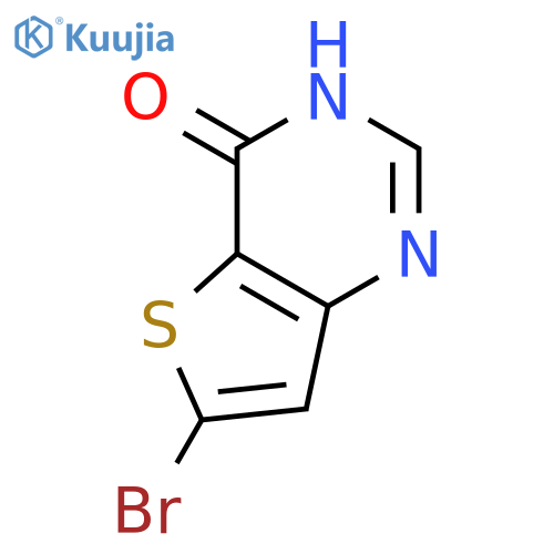 6-bromo-3H,4H-thieno[3,2-d]pyrimidin-4-one structure