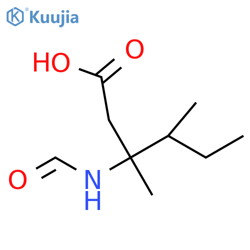 3-formamido-3,4-dimethylhexanoic acid structure