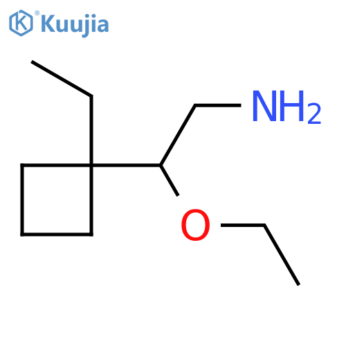 2-ethoxy-2-(1-ethylcyclobutyl)ethan-1-amine structure