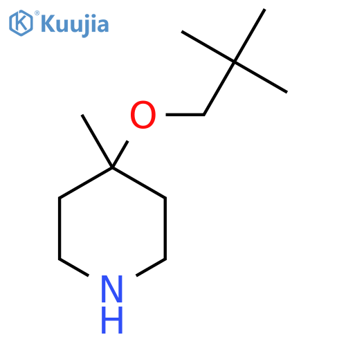 4-(2,2-dimethylpropoxy)-4-methylpiperidine structure