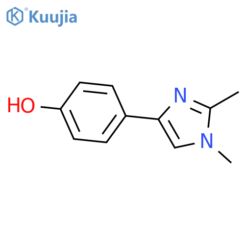 4-(1,2-Dimethyl-1H-imidazol-4-yl)phenol structure