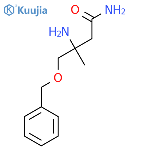 3-amino-4-(benzyloxy)-3-methylbutanamide structure