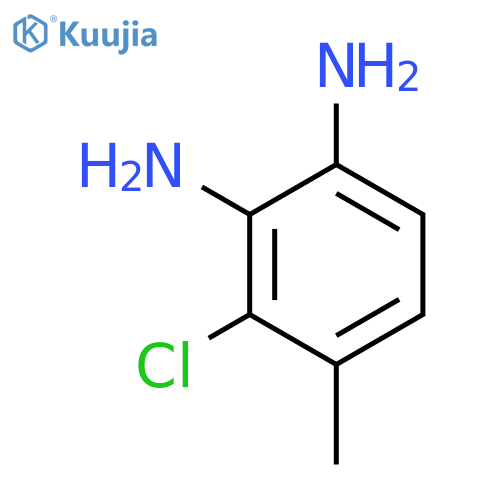 1,2-Benzenediamine, 3-chloro-4-methyl- structure