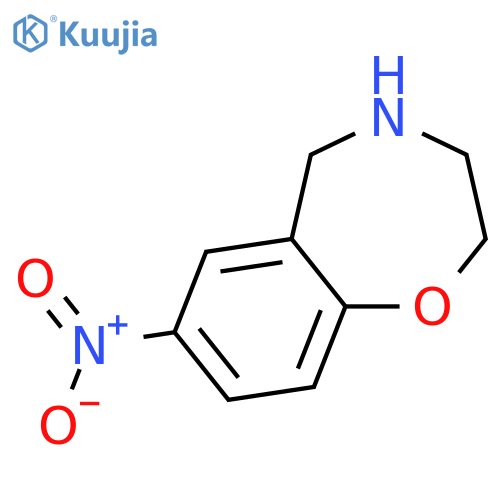 2,3,4,5-Tetrahydro-7-nitro-1,4-benzoxapine structure