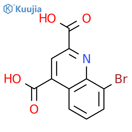 2,4-Quinolinedicarboxylic acid, 8-bromo- structure