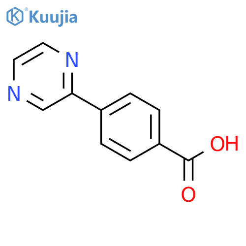 4-(Pyrazin-2-yl)benzoic acid structure